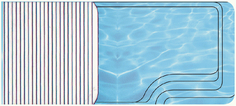 plan de fermeture volet roulant piscine immergé Aqualux