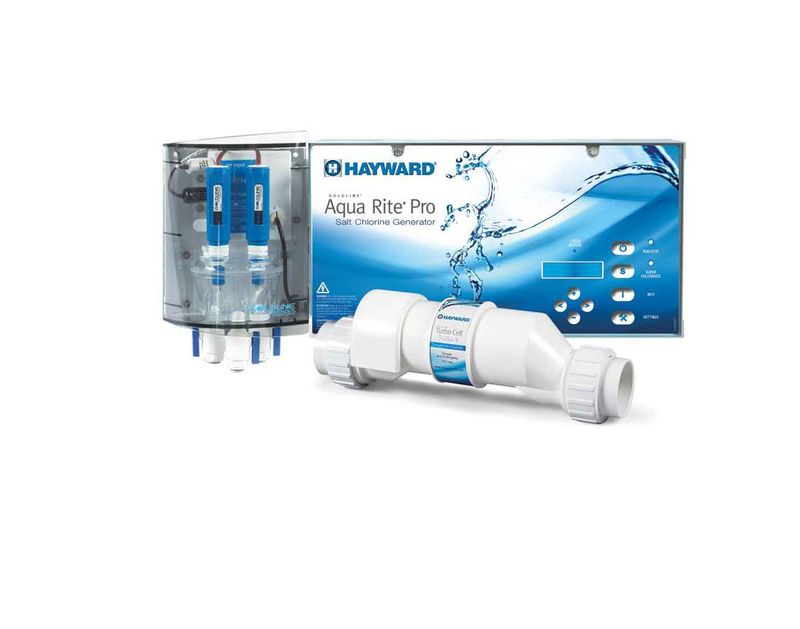AQUARITE PRO HAYWARD REGULATION ET ELECTROLYSEUR AU SEL AVEC CHAMBRE D'ANALYSE